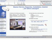 Tablet Screenshot of beamerservice.net